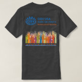 CISV Austin "Y'all Means All"-Mannen T-shirt (Design achterkant)