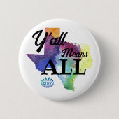 CISV Austin "Y'all Means All" Ronde Button 5,7 Cm (Voorkant)