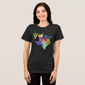 CISV Austin "Y'all Means All" Vrouwen Tri-Blend Shirt (Voorkant volledig)