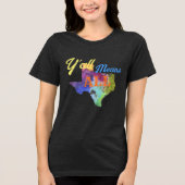 CISV Austin "Y'all Means All" Vrouwen Tri-Blend Shirt (Voorkant)