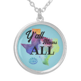 CISV Austin "Y'all Means All" Zilver Vergulden Ketting