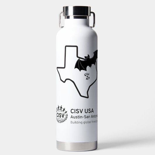 CISVATX Thor Kopervacuüm geïsoleerd Waterfles (Voorkant)