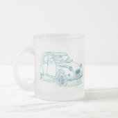 Cit 2CV Matglas Koffiemok (Links)