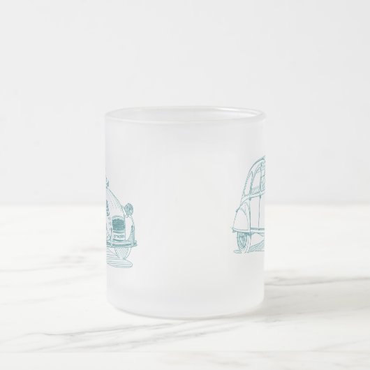 Cit 2CV Matglas Koffiemok (Center)