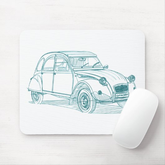 Cit 2CV Muismat (Met muis)