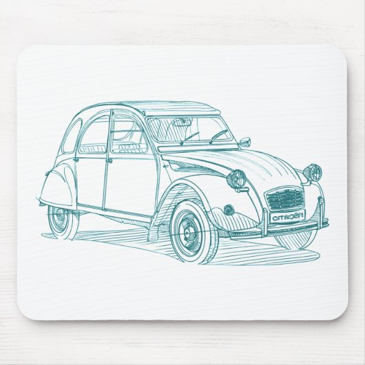 Cit 2CV Muismat (Voorkant)