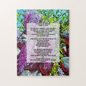 cita bíblica de David Psalm 23 Legpuzzel (Verticaal)