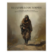 Cita de "El Lazarillo de Tormes" Foto Afdruk (Voorkant)