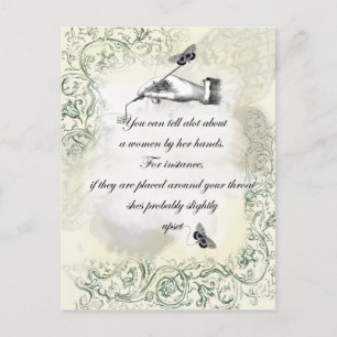Citaat "A women hands" Briefkaart