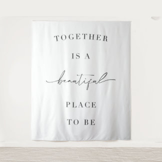 Citaat Achtergrond Banner Bruiloft Tapijt Wandkleed