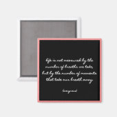 Citaat "Ademhalingen" Magneet (Voorkant / Achterkant)