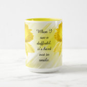 Citaat: "Als ik een daffodil zie.." Vloeiende ha Mok (Midden)