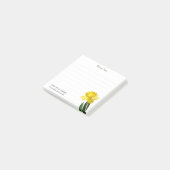 Citaat: "Als ik een daffodil zie ..." Vloeiende ha Post-it® Notes (Schuin)