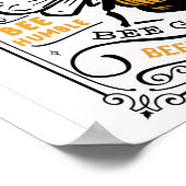 Citaat Bijensoort is dankbaar voor bijen Poster (Hoek)