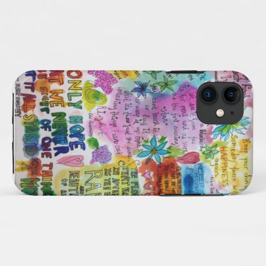 Citaat Case-Mate iPhone Case (Achterkant (horizontaal))