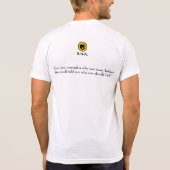 citaat Charles Bukowski (wit) T-shirt (Achterkant)