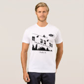 citaat Charles Bukowski (wit) T-shirt (Voorkant volledig)