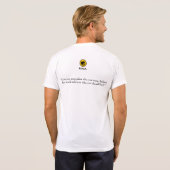 citaat Charles Bukowski (wit) T-shirt (Achterkant volledig)