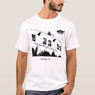 citaat Charles Bukowski (wit) T-shirt