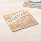 Citaat | De bergen roepen om Kartonnen Onderzetters (Schuin)