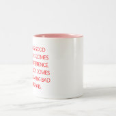 Citaat door Mark Twain Tweekleurige Koffiemok (Center)