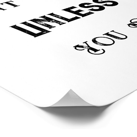 citaat, dromen werken niet tenzij je dat doet poster (Hoek)