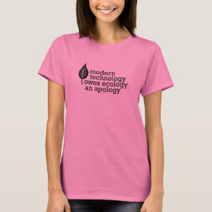 Citaat ecologie/technologie t-shirt