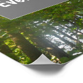 Citaat Elk begin is hard bos poster (Hoek)