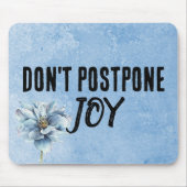 Citaat en blauwe ventilator muismat (Voorkant)