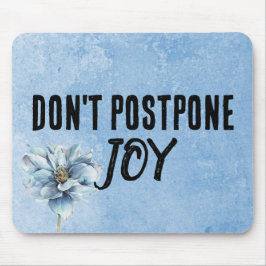 Citaat en blauwe ventilator muismat