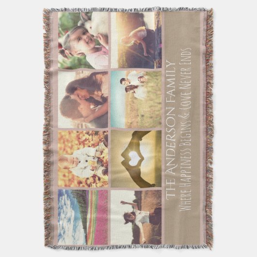 Citaat en foto deken (Voorkant Verticaal)