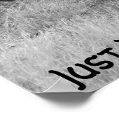 Citaat en Zebra Poster (Hoek)