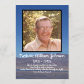 Citaat Foto Lake en Mountain Achtergrond Begrafeni Programmakaart (Voorkant)