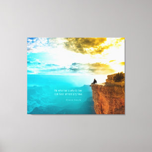 Citaat Friedrich Nietzsche Natuur Avontuur Natuur Canvas Afdruk
