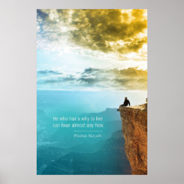 Citaat Friedrich Nietzsche Natuur Avontuur Natuur Poster