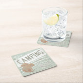 Citaat | Ga kamperen of trek Kartonnen Onderzetters (Insitu)