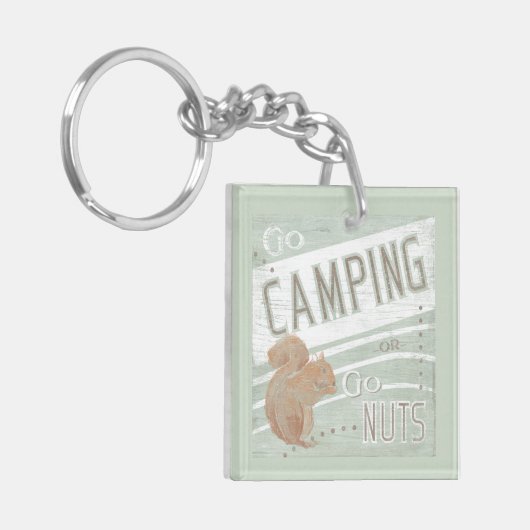 Citaat | Ga kamperen of trek Sleutelhanger (Voorkant Links)