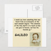 citaat galileo briefkaart (Voorkant / Achterkant)