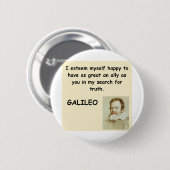 citaat galileo ronde button 5,7 cm (Voorkant /achterkant)