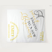 Citaat Gefeliciteerd Afstuderen afstuderen 2025 Wandkleed (Voorkant (horizontaal))