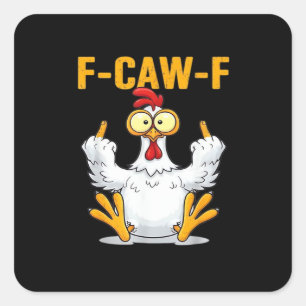 Citaat Haan Meme Klassiek Vierkante Sticker
