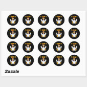 Citaat Haan Meme Klassieker Ronde Sticker (Vel)