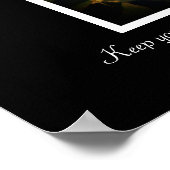 citaat Hellen Keller Sunflower Poster (Hoek)