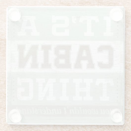 Citaat | Het is een kajuitding Glazen Onderzetter (Achterkant)