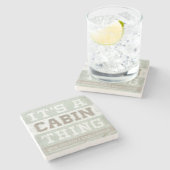 Citaat | Het is een kajuitding Stenen Onderzetter (Zijkant)