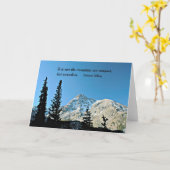 Citaat: Het is niet de berg wij… Kaart (Gele Bloem)