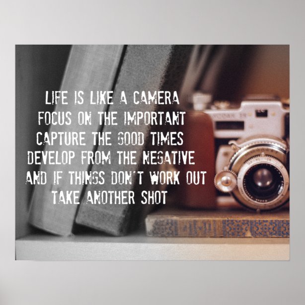 Het Leven Is Als Een Camera Kunst, posters en afdrukken