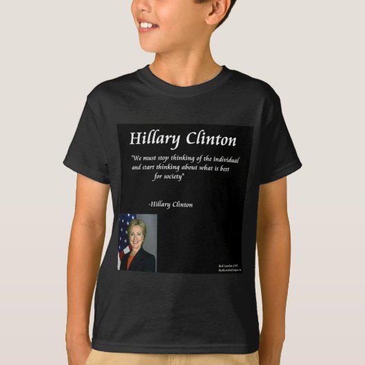 Citaat Hillary Clinton "Individuals" T-shirt (Voorkant)
