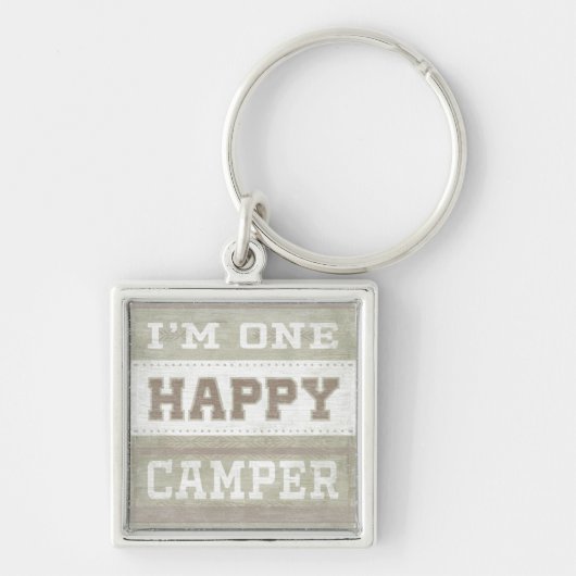 Citaat | Ik ben een Happy Camper Sleutelhanger (Voorkant)