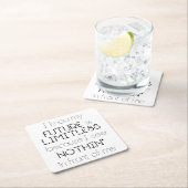 Citaat - Ik weet dat mijn toekomst grenzeloos is - Kartonnen Onderzetters (Insitu)